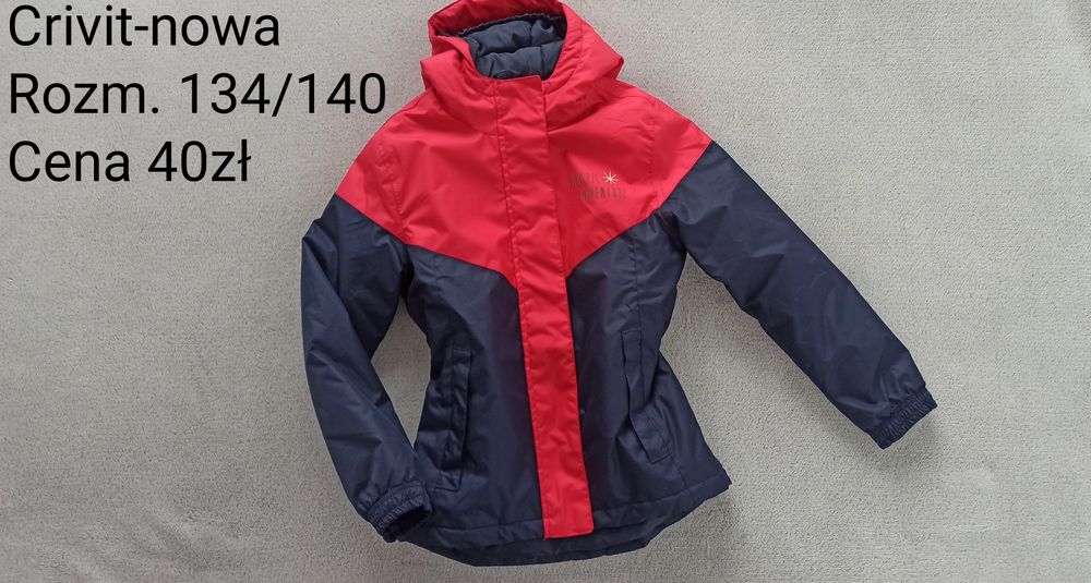 Nowa kurtka Crivit rozm. 134/140