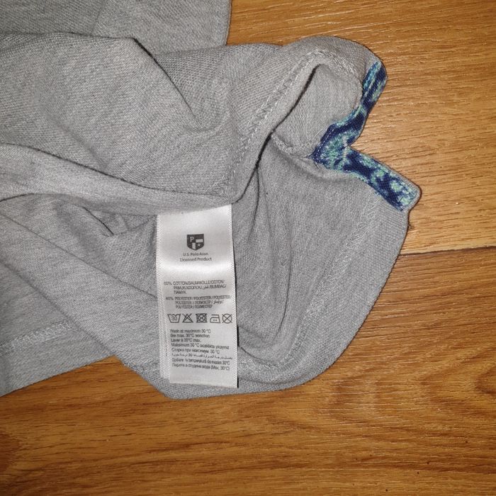 Ussn polo ralph lauren поло футболка чоловіча сіра