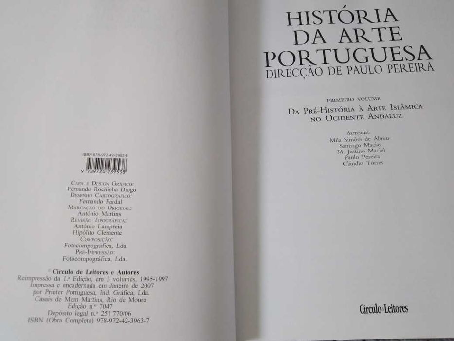 Coleção Livros "História da Arte Portuguesa"