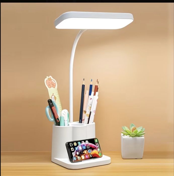 LED настільна лампа з USB-зарядкою та сенсорним керуванням