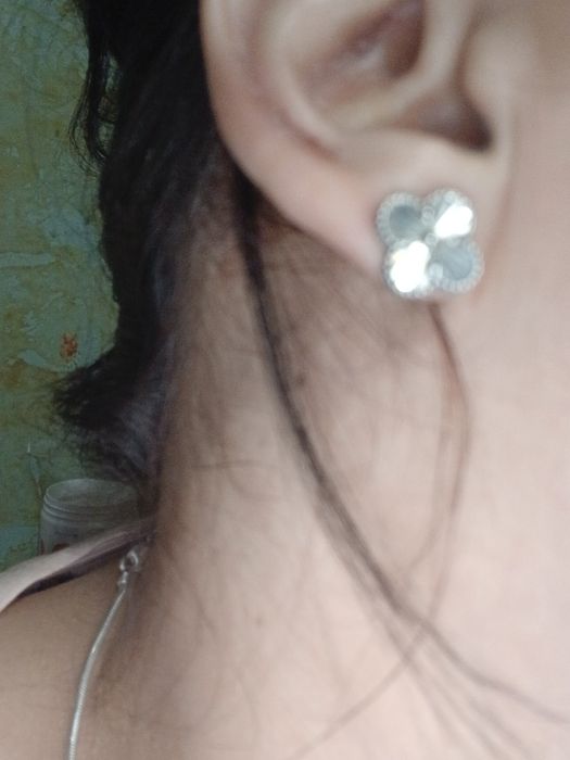 Срібні сережки-гвоздики