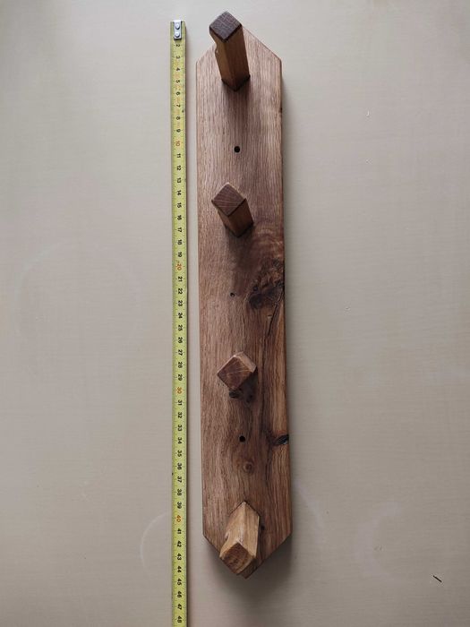 Wieszak ścienny do przedpokoju dębowy