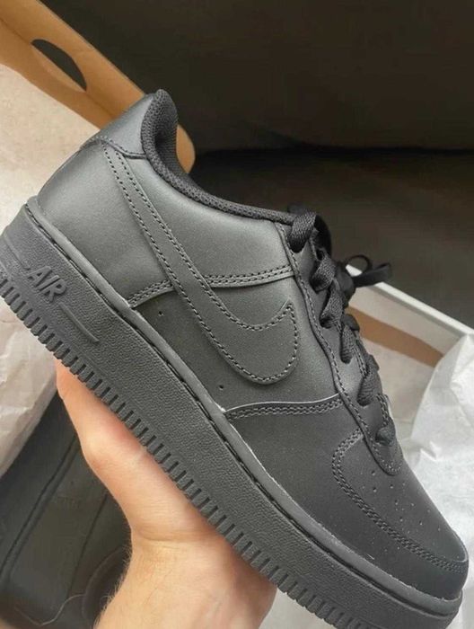 cale czarne buty Nike air force 1 sneakers black nike nowe oryginal