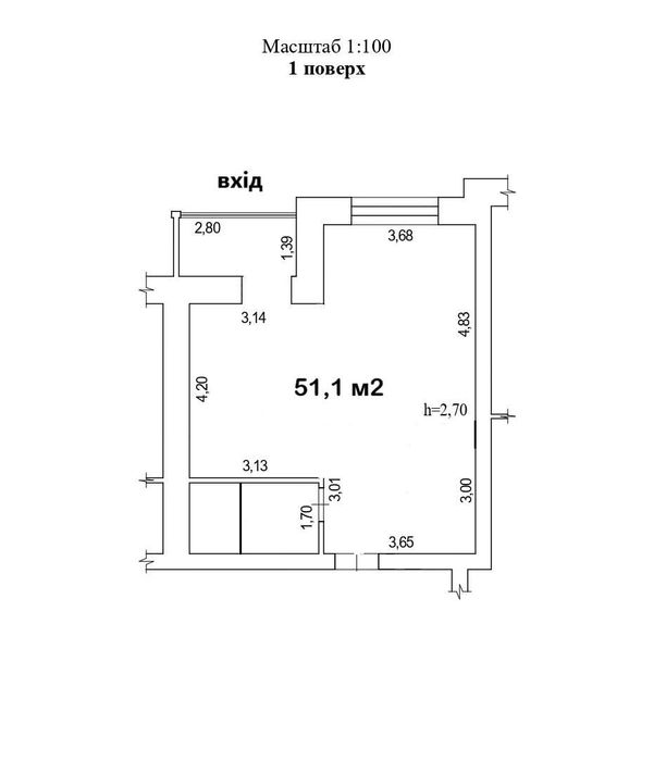 Оренда приміщення з новим ремонтом. 52м2. Левада.