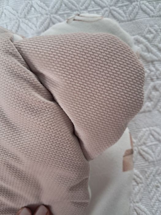 Dwie poduszki niemowlęce Furkot Velvet i bawełna