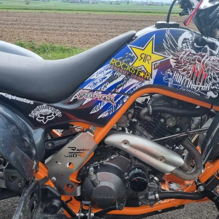 Osłony boczne ramy Yamaha Raptor 660 R quad