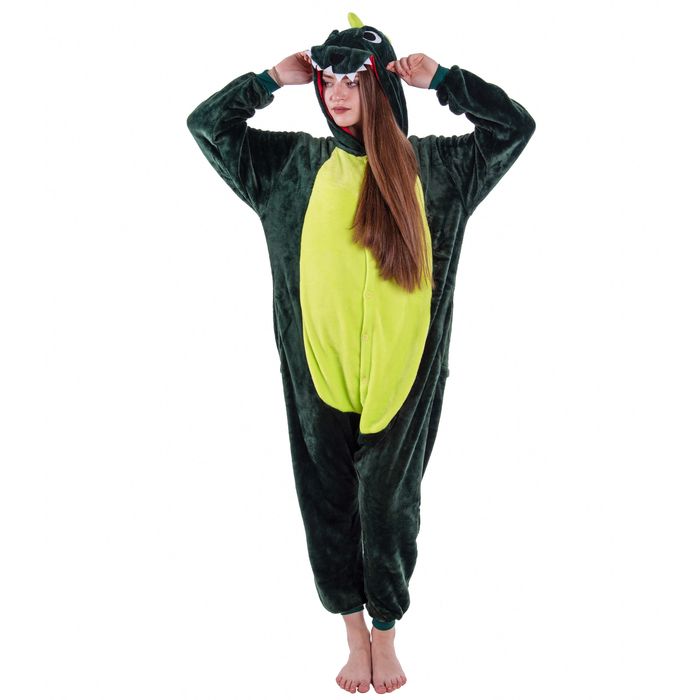 Piżama Kigurumi Kombinezon Przebranie Dinozaur M 155-164 cm