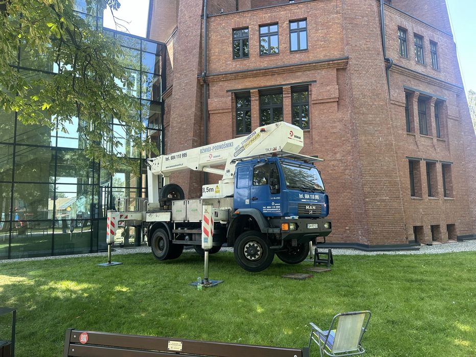 Podnośnik na przyczepie 12 M Śląsk Będzin Katowice Chorzów