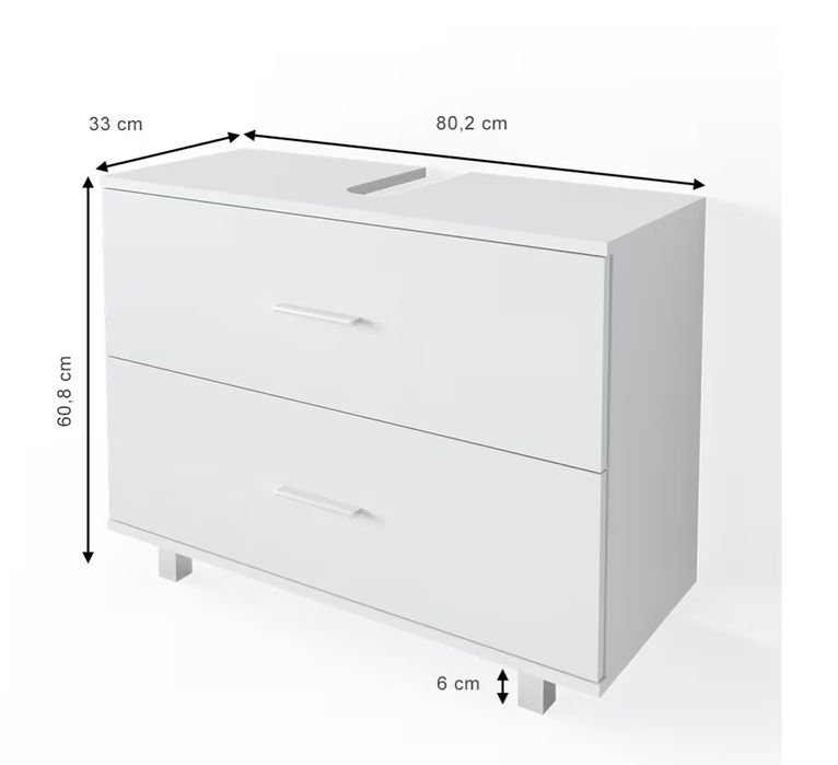 Szafka pod umywalkę  ILIAS  /biały VICCO