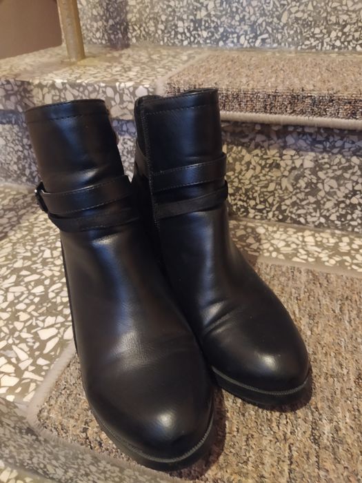 Czarne Botki na obcasie  41