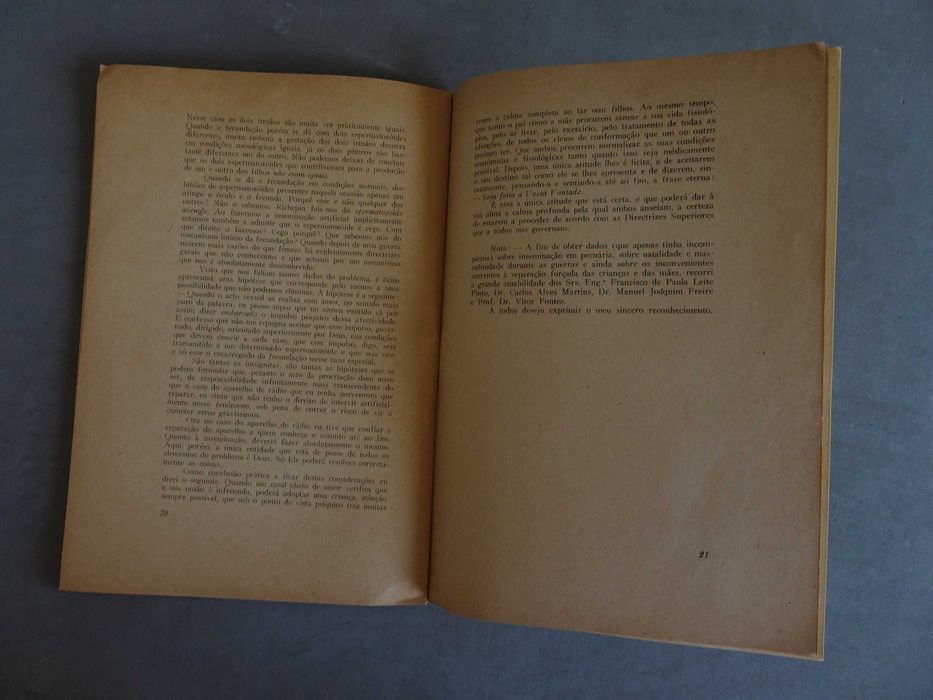 Livro Carlos Santos Inseminação Artificial 1955
