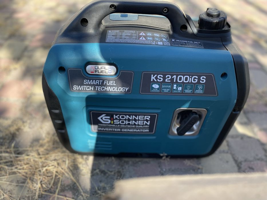 Генератор инверторный Konner&Sohnen KS2100iG S газ бензин