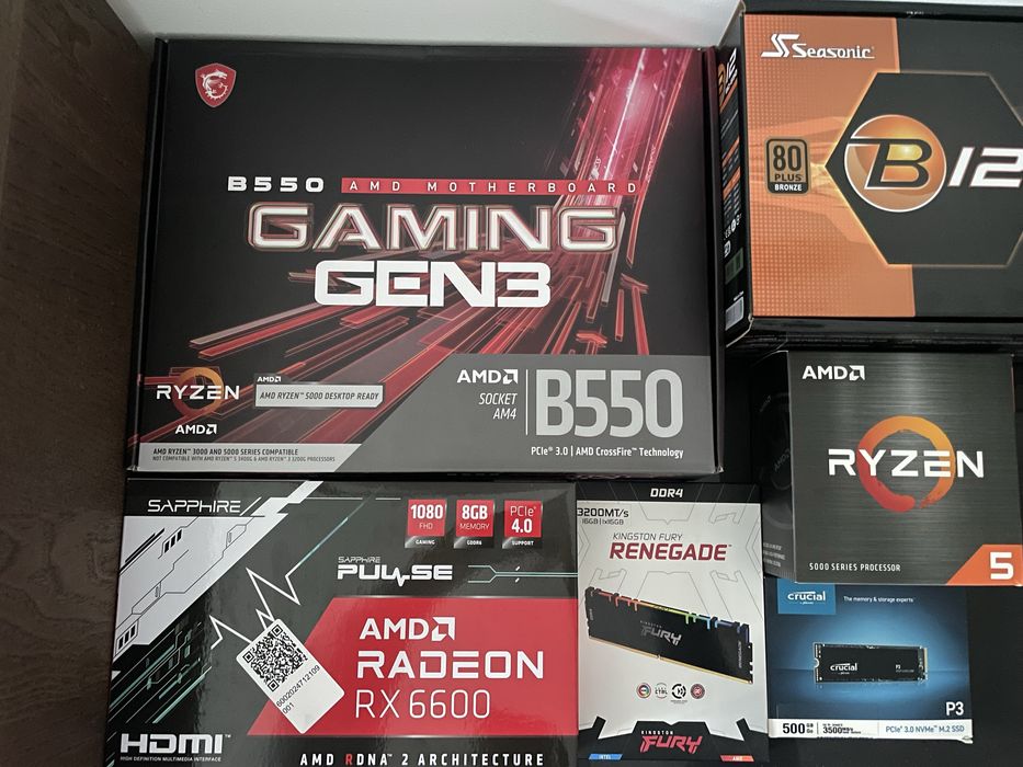 PC Gaming AMD 5600X + RX 6600