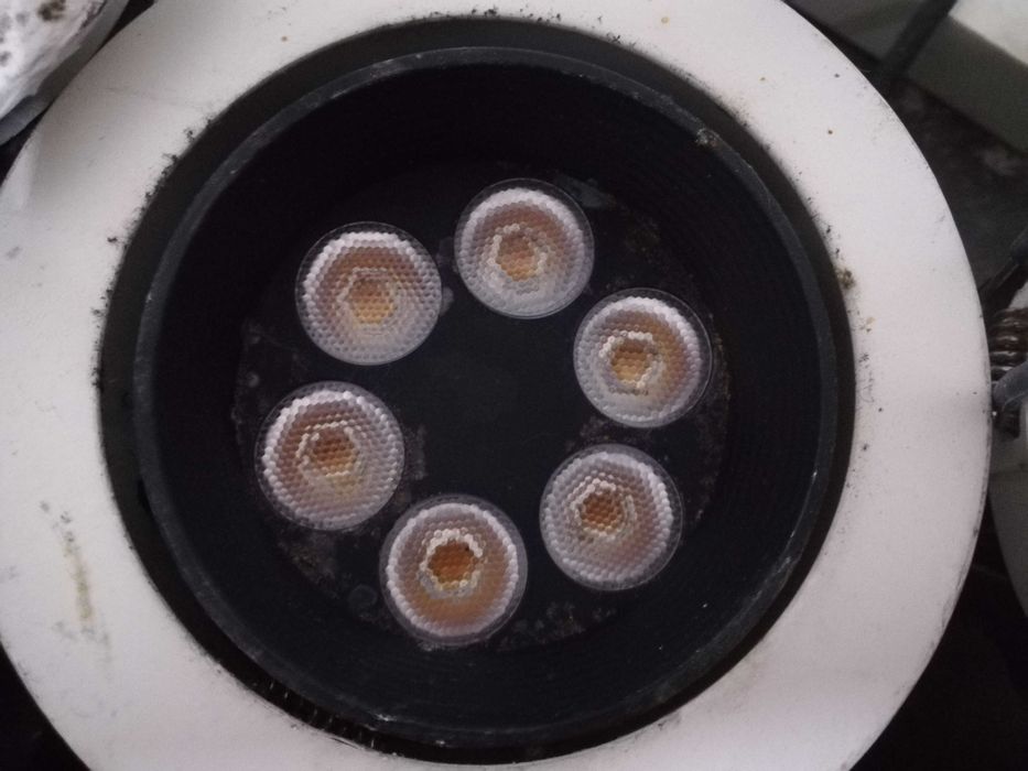 Lote de 13 focos de encastre com leds