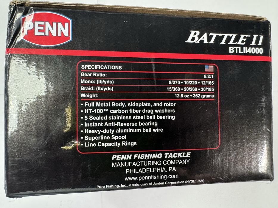 Kolowrotek Penn Battle II 4000