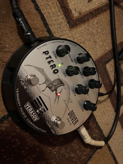 Преамп Yerasov Pterodriver PD-5 Ламповый звук Distortion Crunch Drive