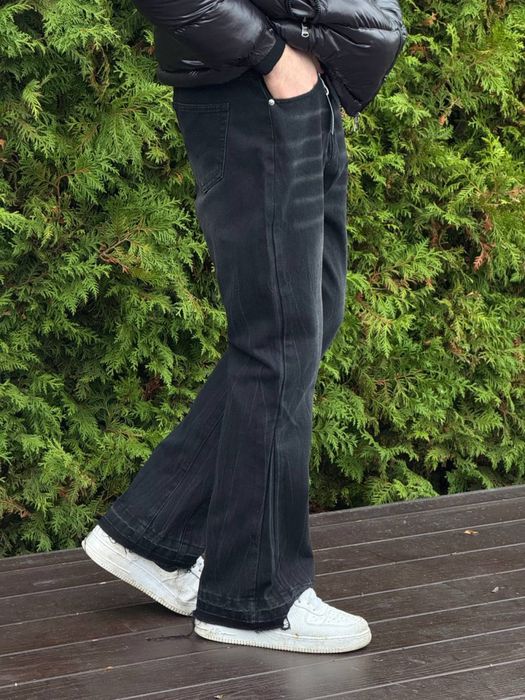 Джинси Gallery Dept Flaerd jeans Джинсы Галери Депт черные мужские сір