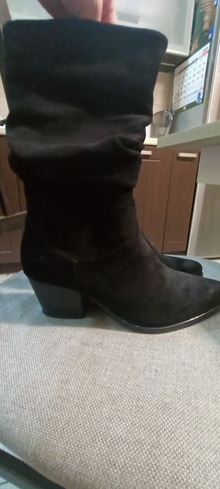 Buty kozaki  Vinceza skóra  ekologiczna zamszowar.40