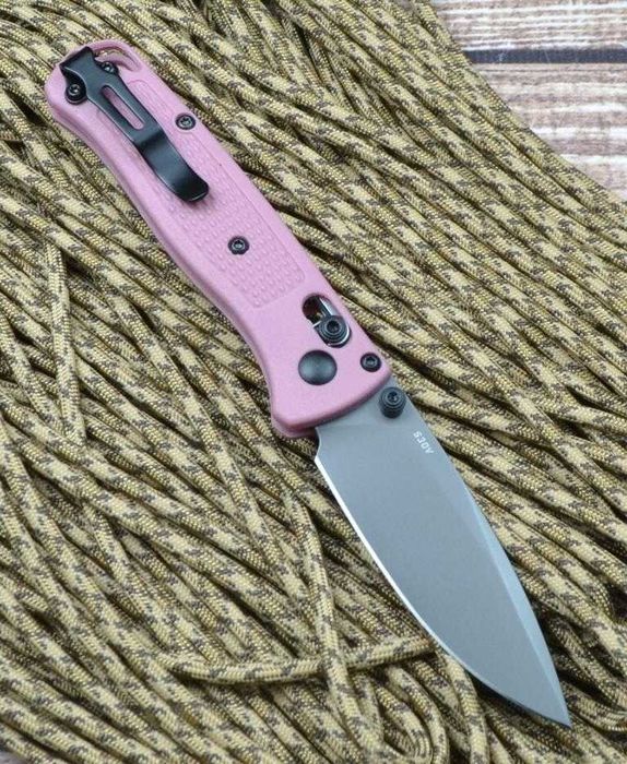Брелок EDC фолдер Benchmade 533 Mini Bugout pink barbie