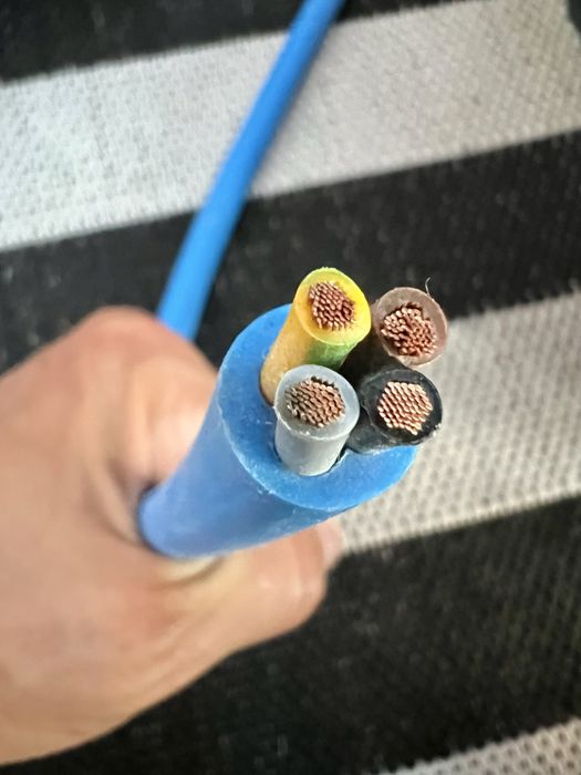 Kabel przewód do pomp głębinowych HELUPOWER AQUATIC 4x4 wody pitnej MIEDŹ