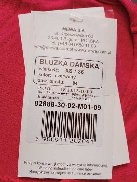 Nowy t-shirt bluzka damska r.36