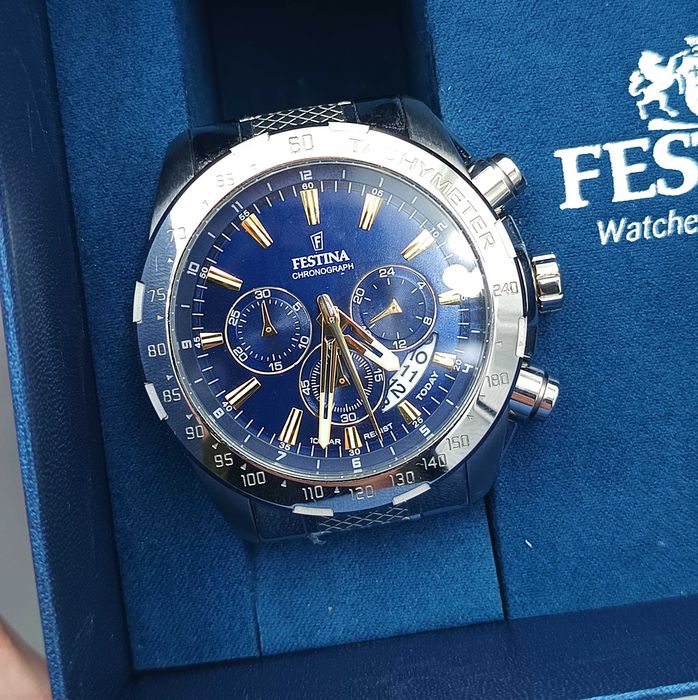 Zegarek męski FESTINA F20668/2 Timeless Chronograph 100M GWARANCJA