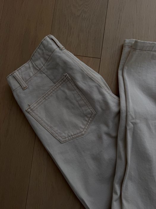 джинси молочні лляні Zara 36