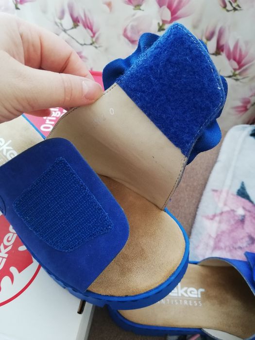 Rieker klapki na platformie r 36 NOWE