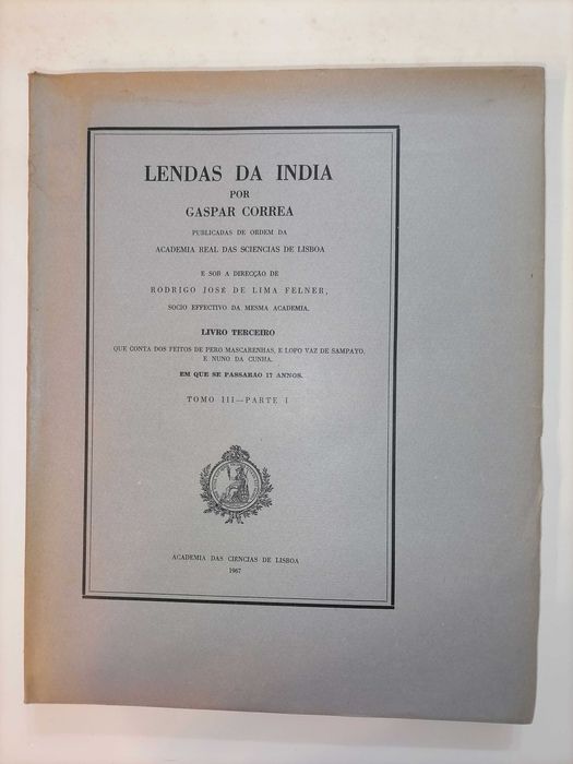 Lendas da Índia de Gaspar Correa