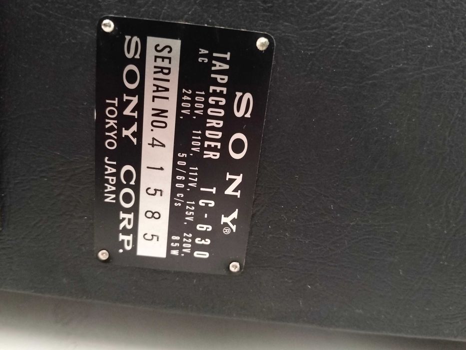 Gravador de fitas SONY TC-630