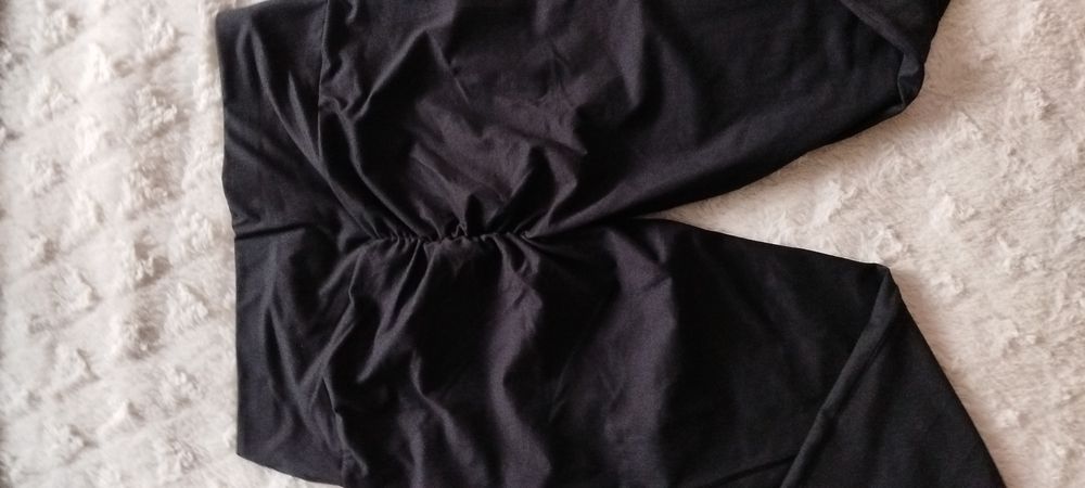 Legginsy marszczone z push up wysoki stan 40