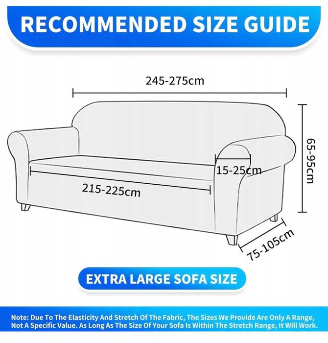 Aksamitny Pokrowiec na Sofę 3-4-osobową Ciemnozielony
