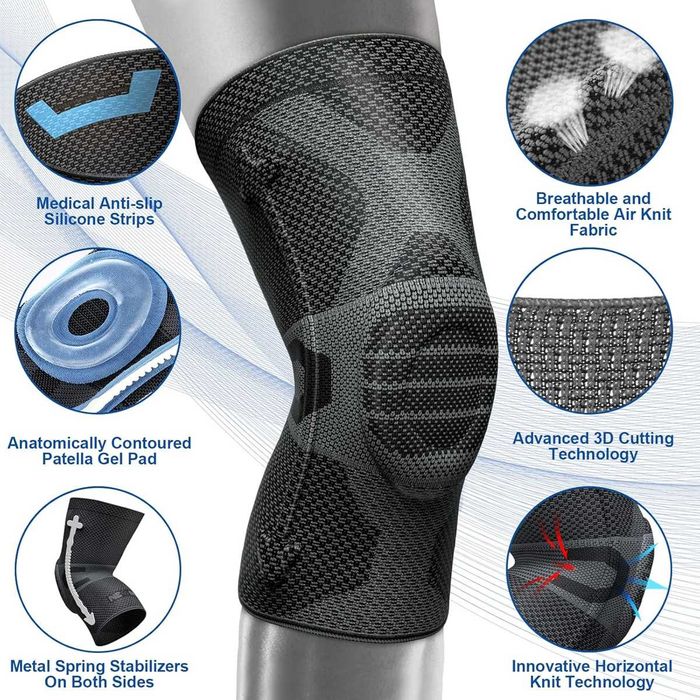 Nowa opaska na kolano / orteza / stabilizator NEENCA !R-3XL! A2018!