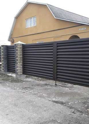 Ворота розпашні з каліткою Київ,обл/Распашные ворота/Ворота розсувні