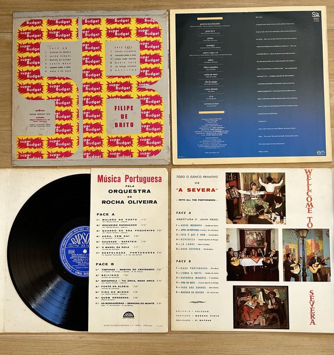 Conjunto 17 Discos Vinil LPs - música Portuguesa, Fado e outros