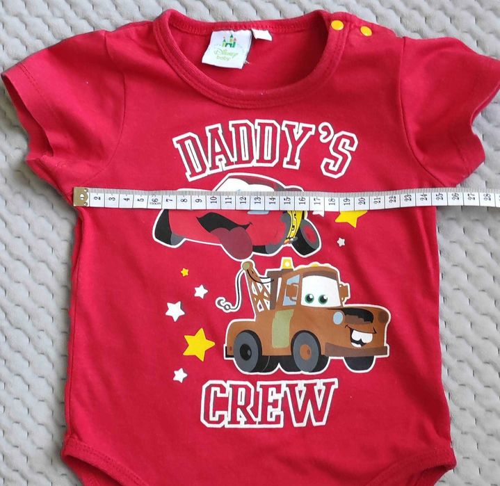Disney baby śliczne czerwone body r. 68