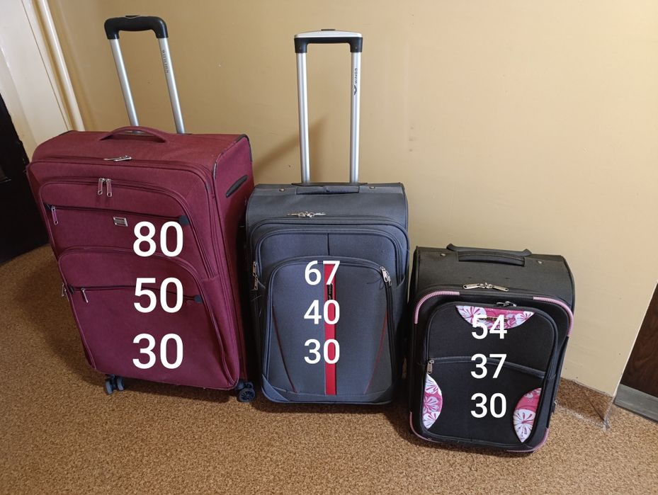 Walizka podróżna x 3 Tanio CAŁOŚĆ