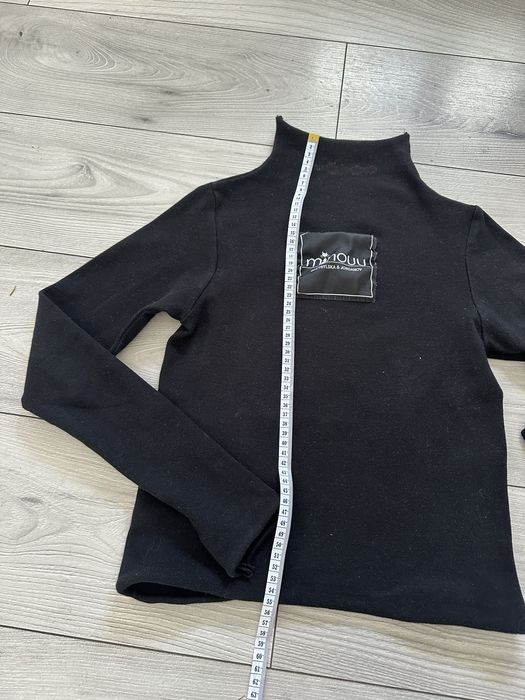 Minouu golf krotki golfik czarny opiety Xs S dopasowany sliczny