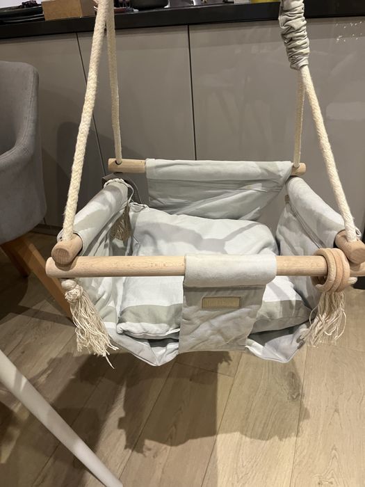 Huśtawka szara dla dzieci Kidaboo