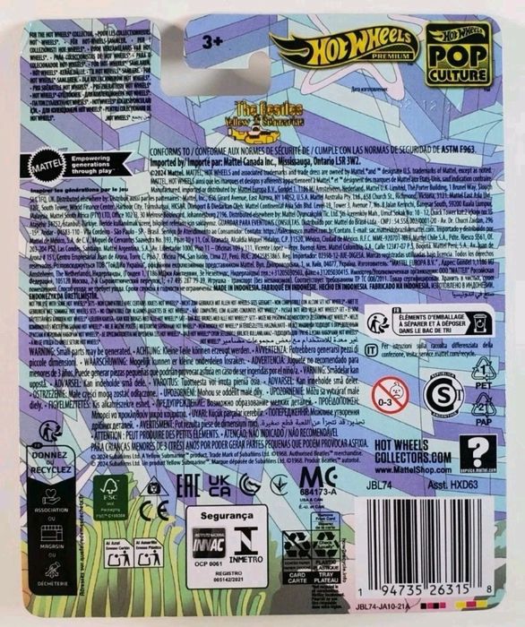 The Beatles Yellow Submarine Hot Wheels Premium