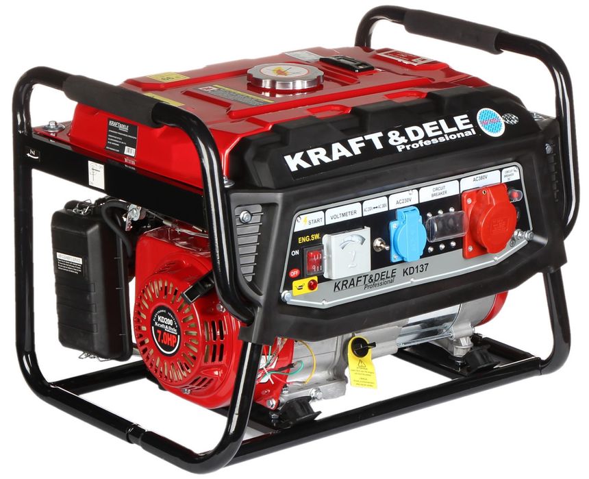 Генератор трифазний бензиновый Kraft Dele 3.5кВт