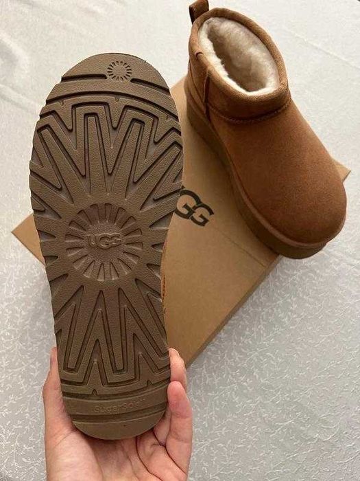 Угги/Угг/Уггі/Уги/Угі/UGG Australia Ultra Mini Platform 5 см Chestnut