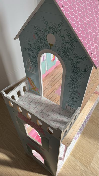 Domek dla lalek XXL taras, pietro, balkon