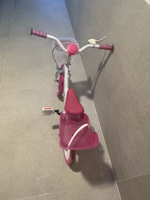Bicicleta menina com cadeira para boneca