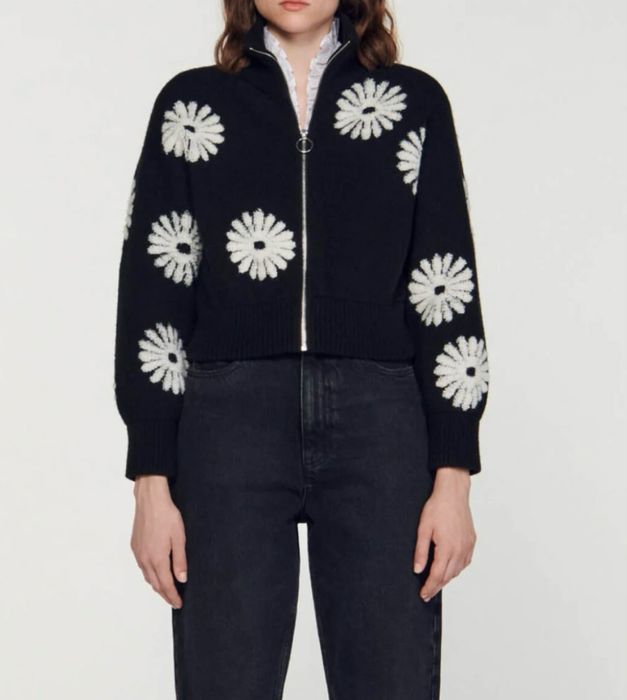 Кардиган кофта Sandro з квітами