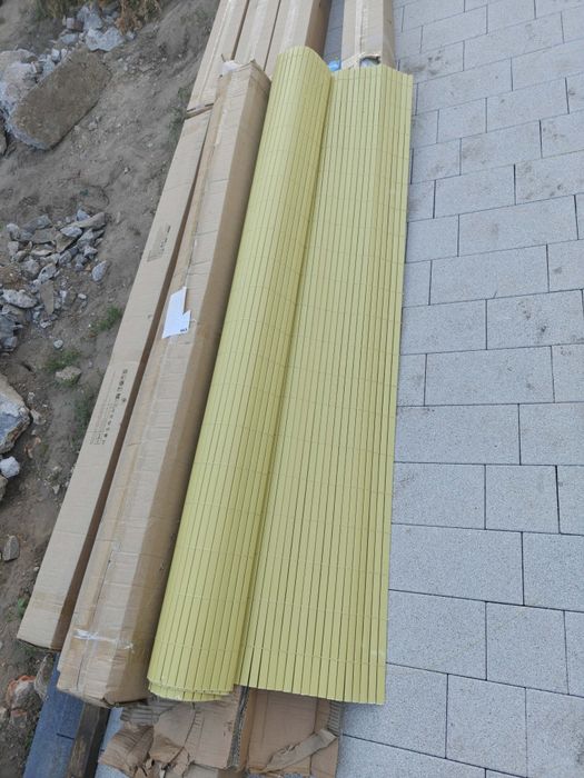 Nowa mata maskująca ogrodzenie PCV bambus 50m  200x500 cm x10