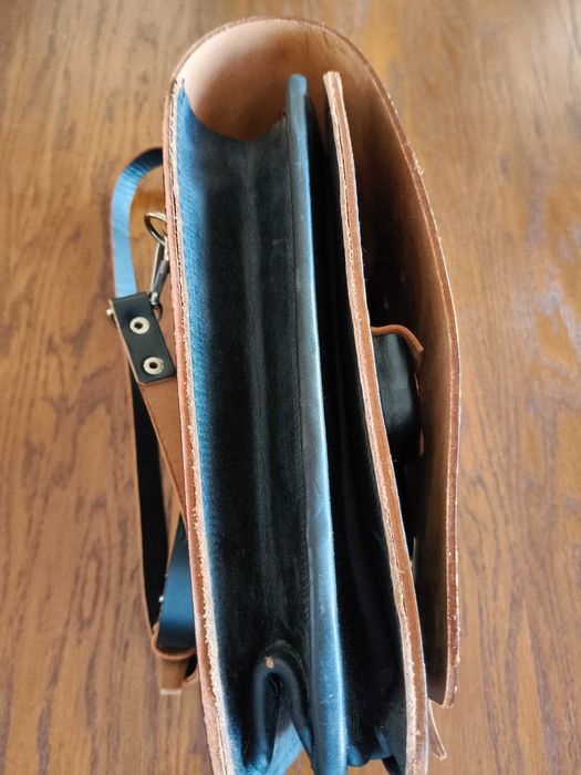Torba skórzana raportówka nowa z lat 90 tych