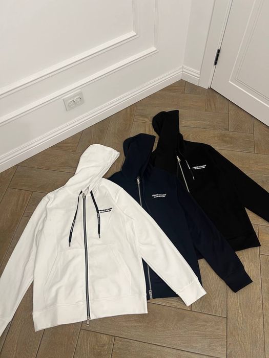 Зіп худі armani excnange зіп худі армані вишете лого