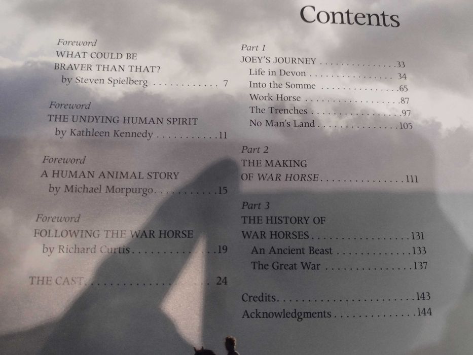 Livro War Horse Steven Spielberg Film