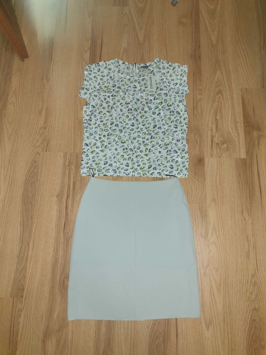 Zestaw L-XXL: elegancka spódnica + przewiewna bluzka Esmara, Carmen